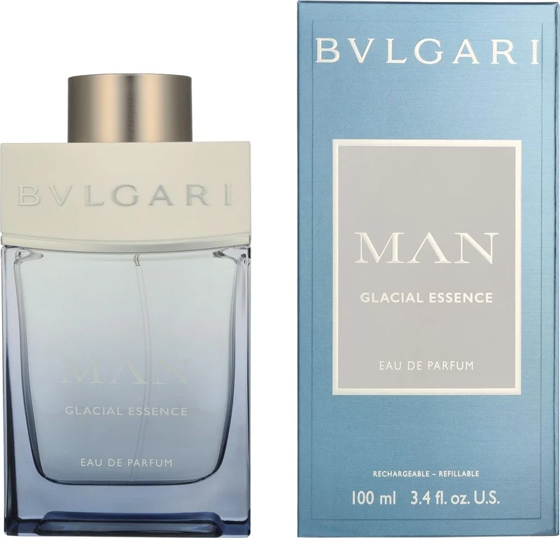 Bulgari Man Glacial Essence Uomo 100 ml Ricaricabile — Eau de Parfum