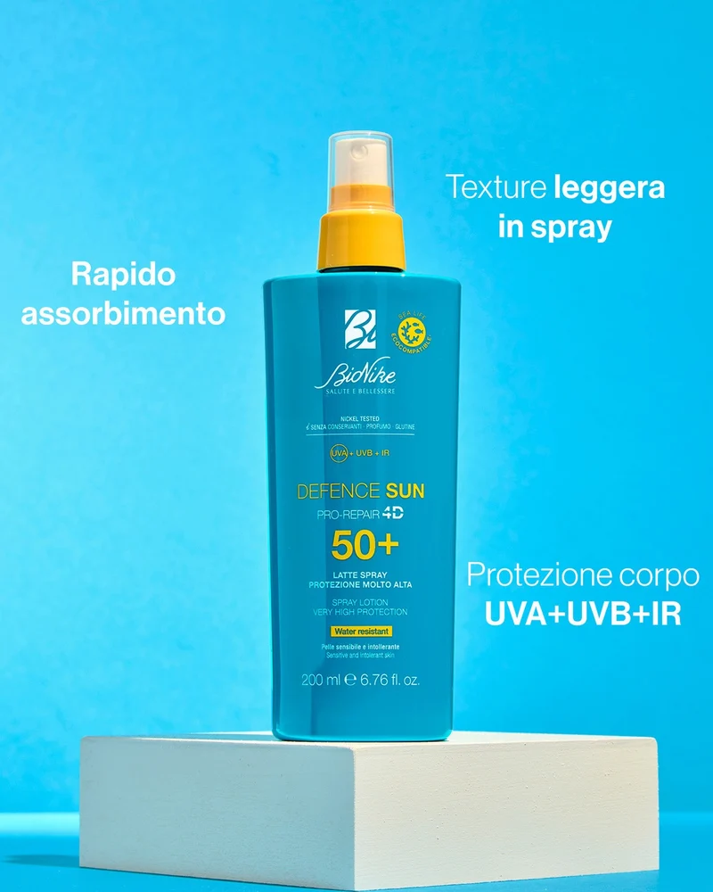 Bionike Defence Sun Pro-Repair 4D SPF 50+ Latte Spray 200 ml — Solare