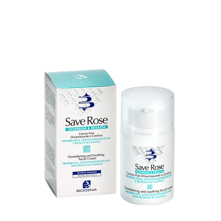 Biogena Save Rose Crema Disarrossante Lenitiva Cuperose Spf 15 50 ml — Solare