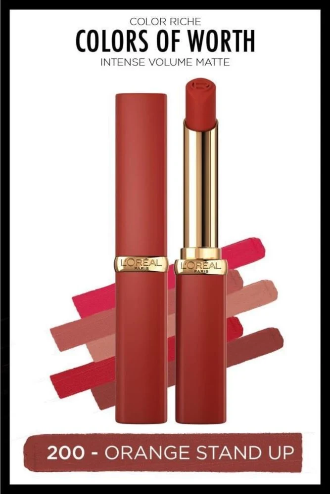 L'Oréal Paris Worth Matte 200 Orange — Rossetto liquido
