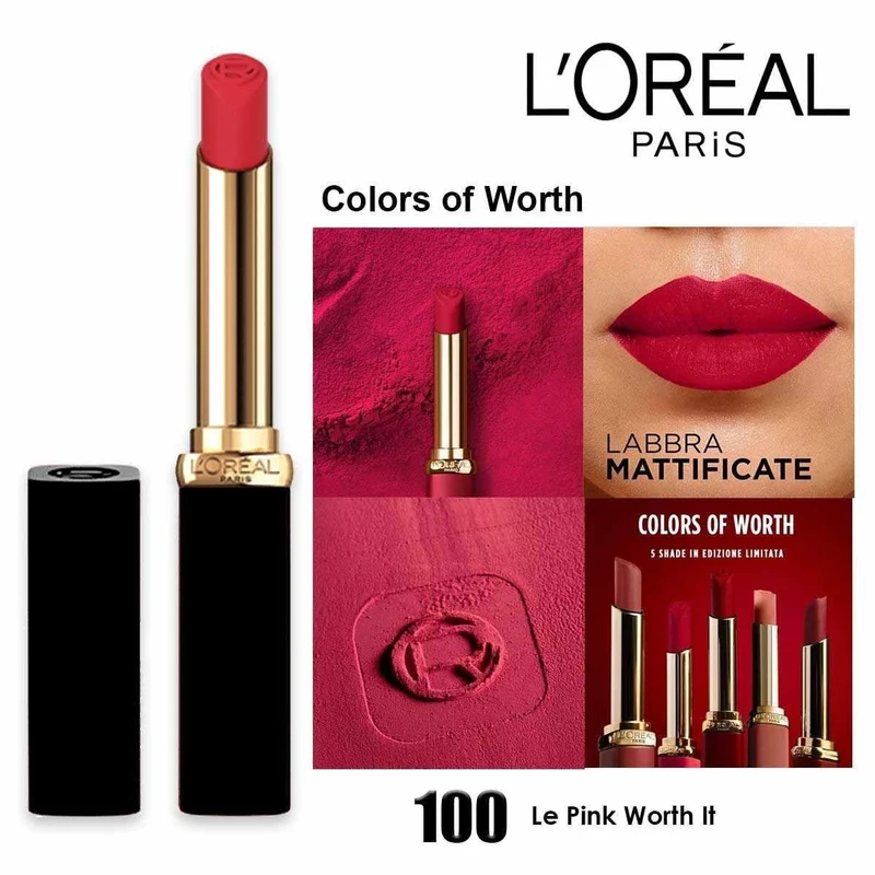 L'Oréal Paris Worth Matte 100 Le Pink Worth It — Rossetto liquido