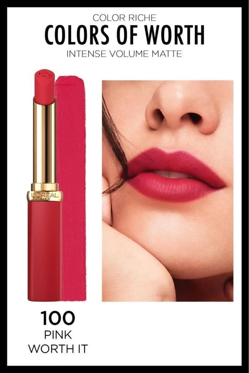 L'Oréal Paris Worth Matte 100 Le Pink Worth It — Rossetto liquido