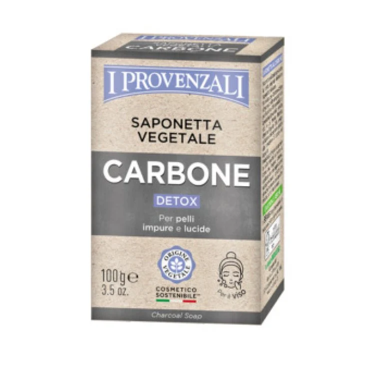 I Provenzali Carbone Detox 100 g — Saponetta Vegetale