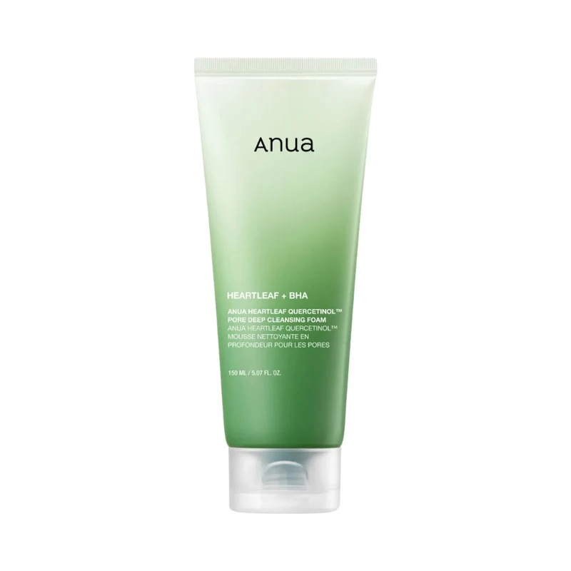 Anua - Mousse nettoyante Heartleaf Quercetinol et BHA - 150ml