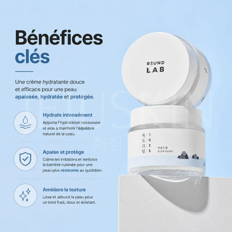 Round Lab - Crème hydratante Dokdo 1025 - 80ml