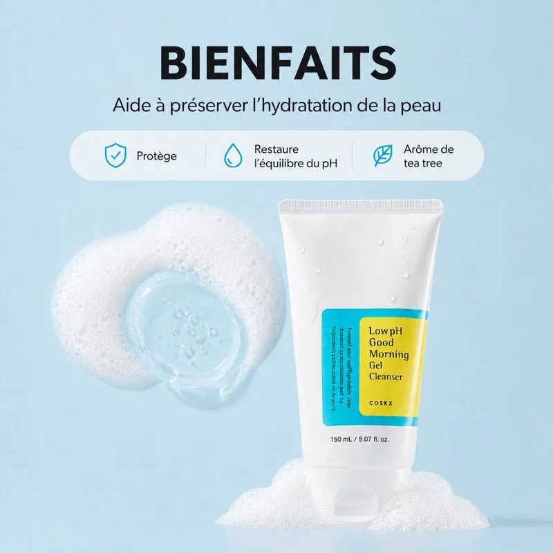 COSRX - Nettoyant au pH faible Good morning gel - 150ml