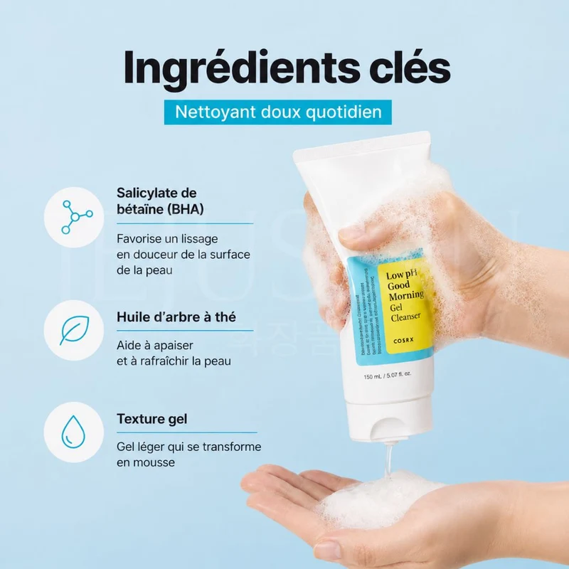 COSRX - Nettoyant au pH faible Good morning gel - 150ml