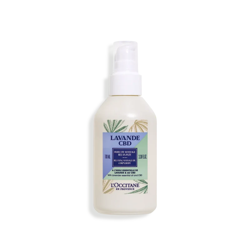 L'Occitane Lavande CBD - Huile de massage relaxante