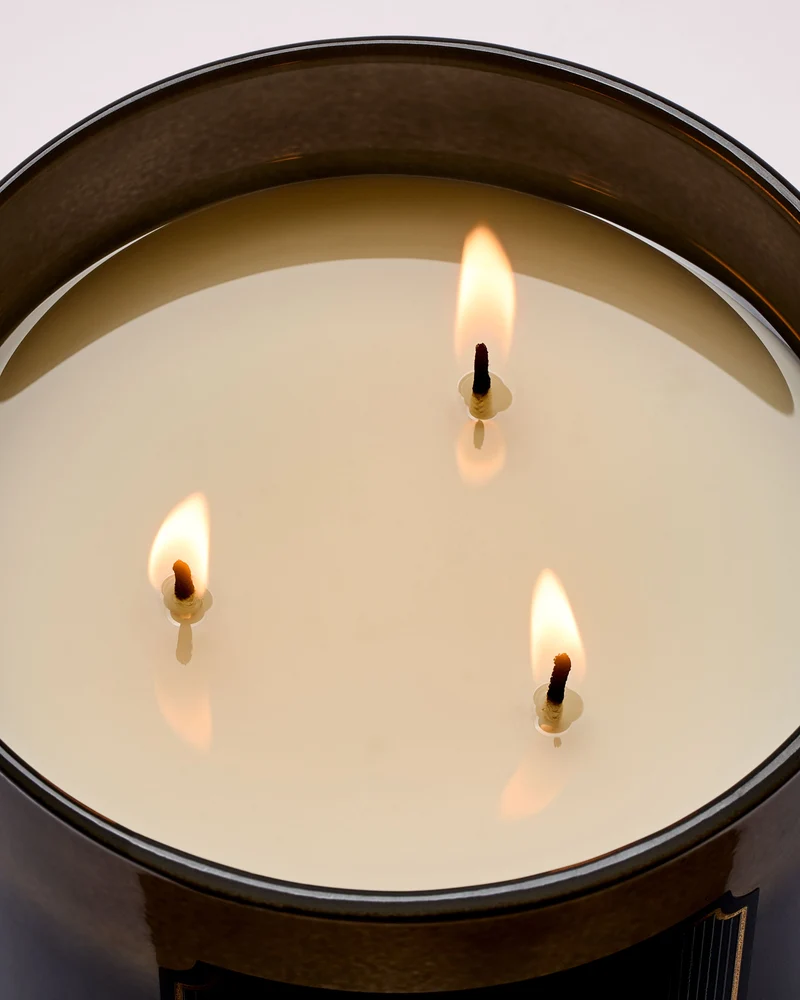 Mahogany Teakwood 3-Wick Candle