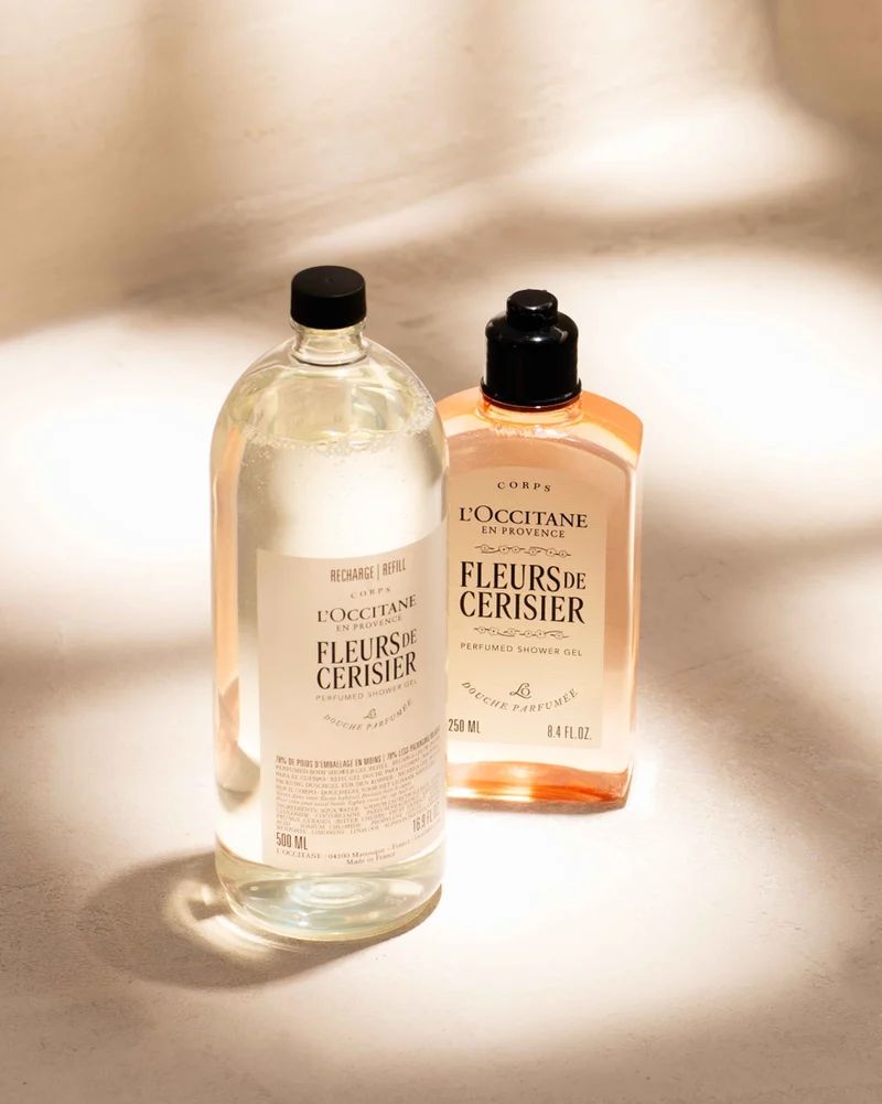 L'Occitane Recharge Gel Douche parfumé Fleurs de Cerisier 500ml
