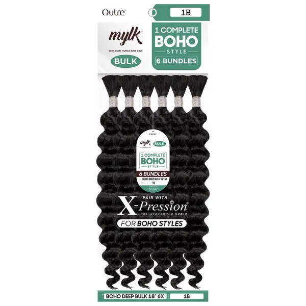 Mèches pour tresses Boho Deep Bulk X6 - Outré