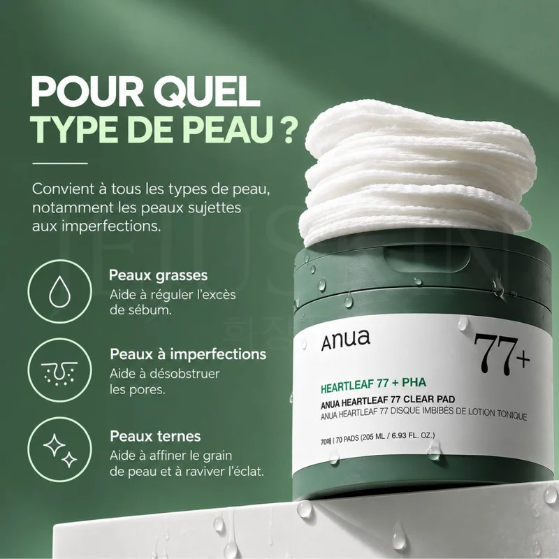 Anua - Pads purifiants Heartleaf 77% - 205ml