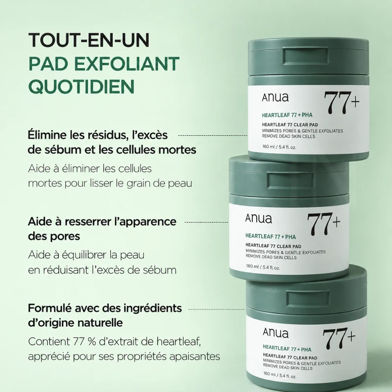 Anua - Pads purifiants Heartleaf 77% - 205ml