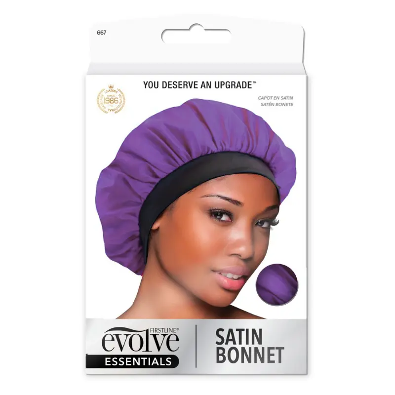 Bonnet en Satin Violet - Evolve