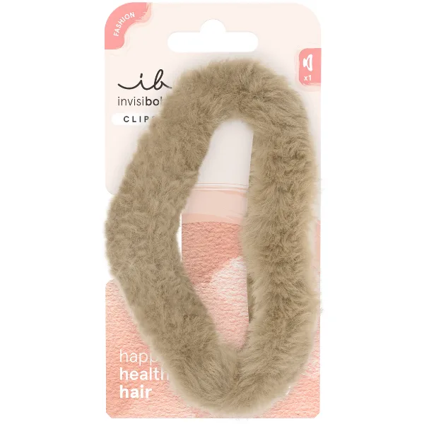 Grande Pince à Cheveux en Fourrure - Invisibobble