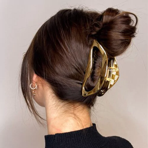 Grande Pince à Cheveux Dorée Clipstar Gold Luxe - Invisibobble