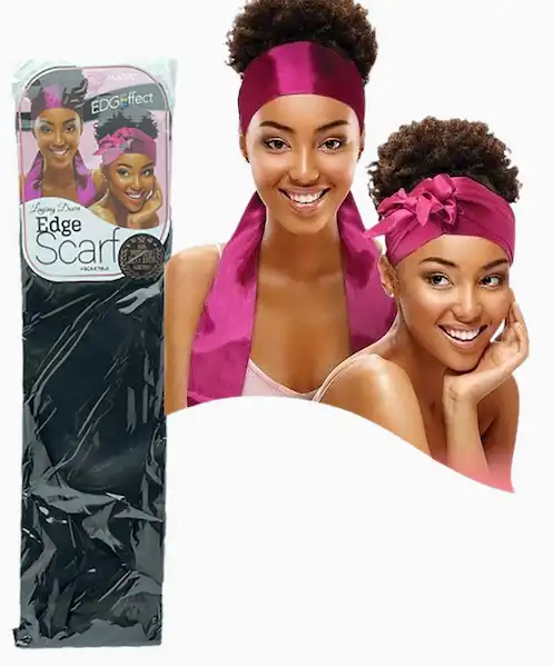 Bandeau Satin Cheveux Noir