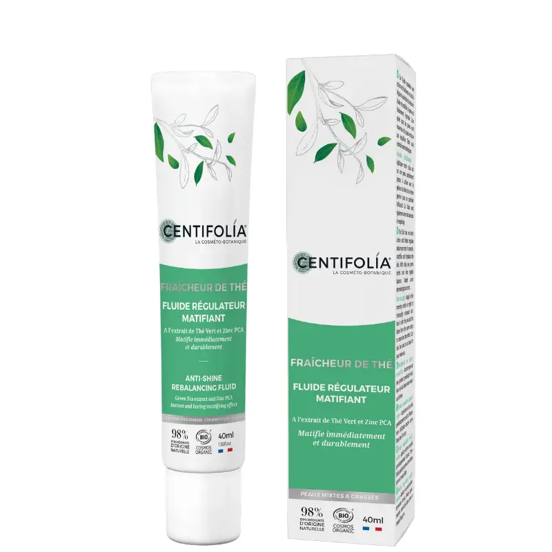 Fluide Régulateur Matifiant BIO Fraicheur de Thé - Centifolia