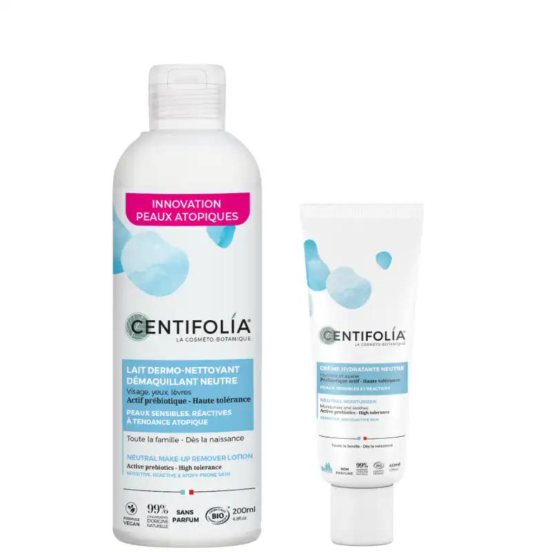 Duo Soins Peau Sensible Réactive Sans parfum - Centifolia