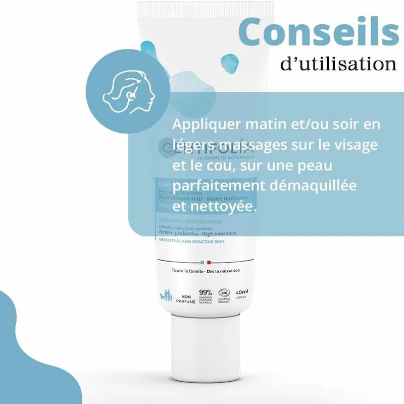 Crème Hydratante Neutre Visage Sans parfum - Centifolia