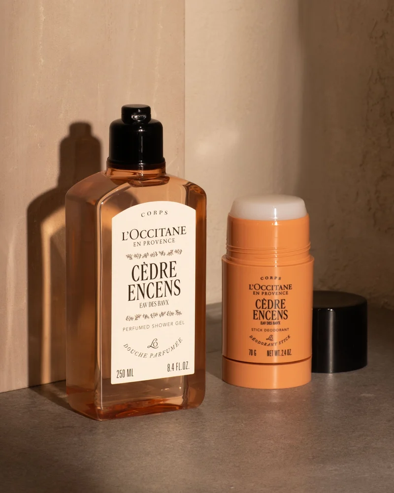 L'Occitane - Gel Douche parfumé Cèdre Encens (Eau des Baux)