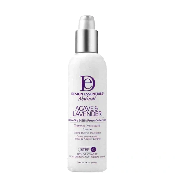Crème Thermo Protectrice Brushing et Silk Press Agave Lavander - Design Essentials