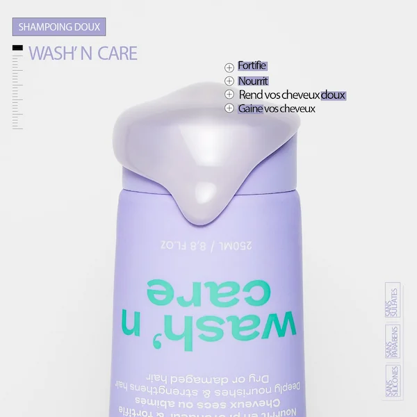 Shampoing doux Fortifiant Wash N' Care - In Haircare