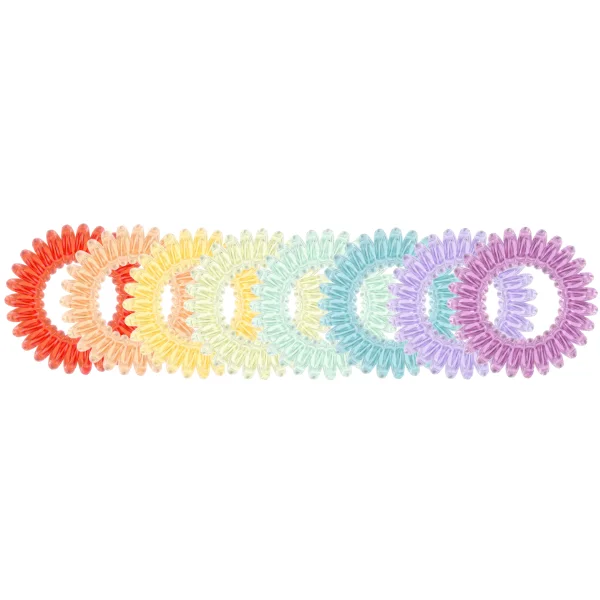 Elastiques à Spirales ORIGINAL Rainbow Vibes Lot de 8 - Invisibobble