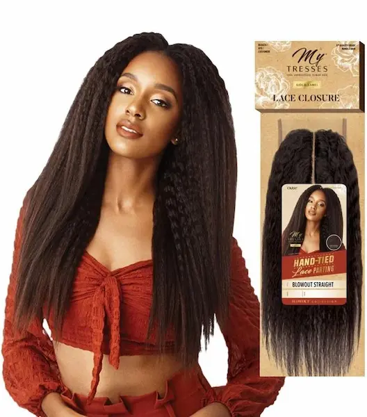 Closure Cheveux Naturels Blowout Straight Grade 8 - Outré