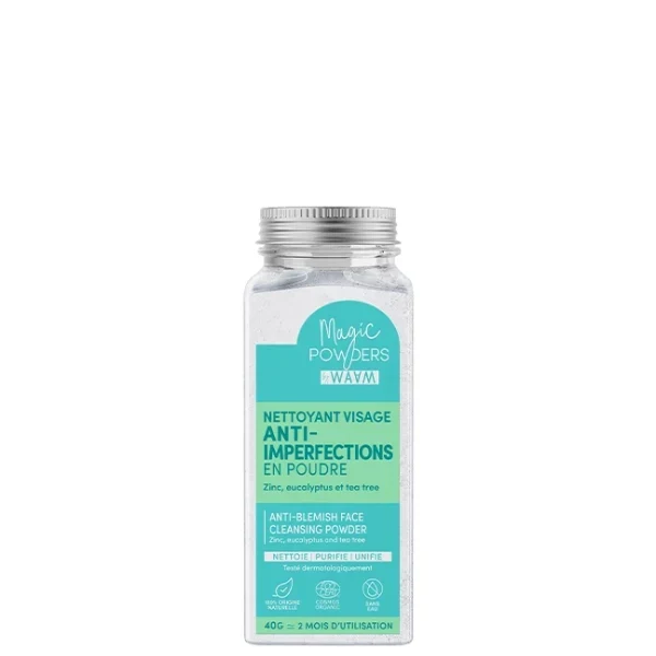 Nettoyant Visage Anti-Imperfections en Poudre BIO - WAAM