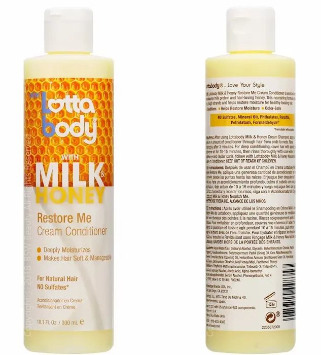 Après Shampoing "Restore Me" - LottaBody Milk Honey
