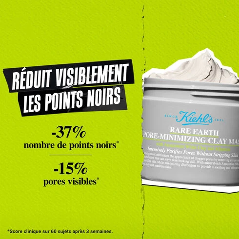 Kiehl’s-Rare Earth Masque Purifiant et Désincrustant à l’Argile Blanche