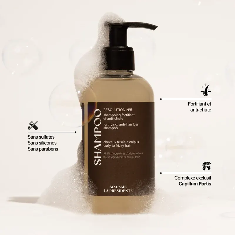 Shampoing Anti-Chute Cheveux Crépus à Frisés - Madame La Présidente