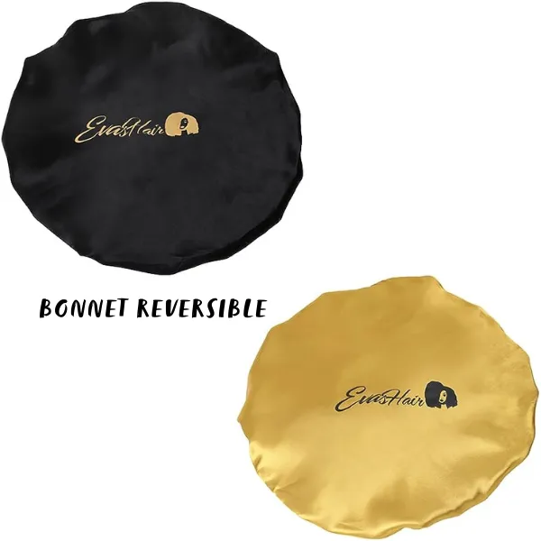 Bonnet Satin Réversible et Ajustable - Evashair