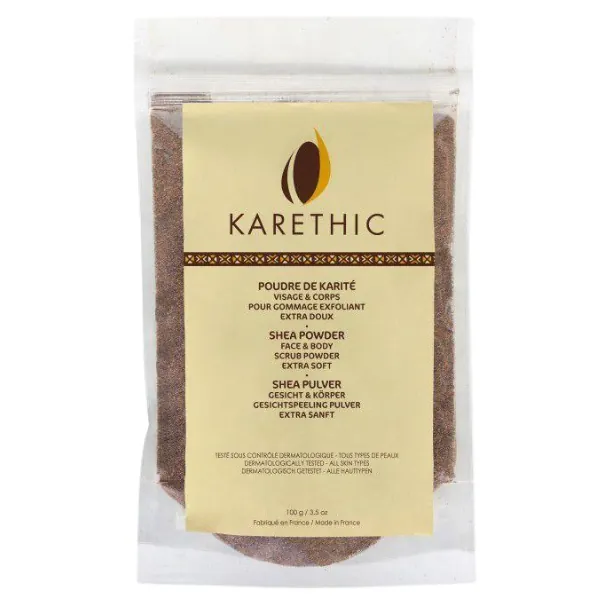 Poudre Exfoliante à la Coque de Karité - Karethic