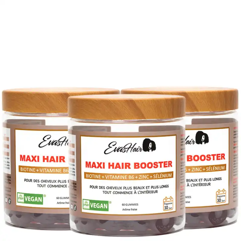 Gummies Maxi HAIR BOOSTER capillaire Cure 3 mois - EvasHair