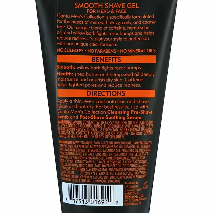 Gel Rasage Smooth Shave Gel - Cantu Men's