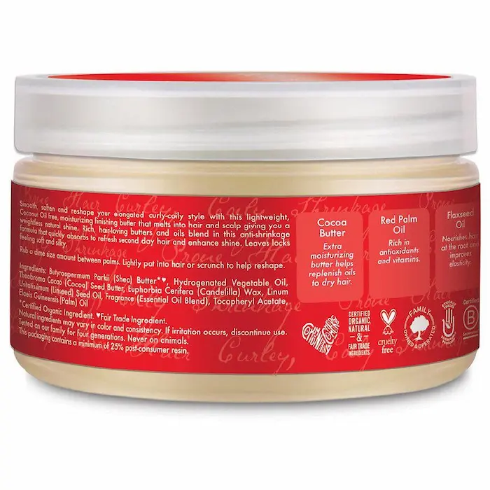 Cire Capillaire Reshapping Shine Butter - Shea Moisture Red Palm Oil et Cocoa
