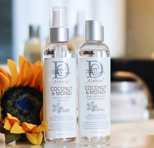 INTENSE SHINE OIL MIST Huile Spray Brillance - Design Essentials Coconut & Monoï