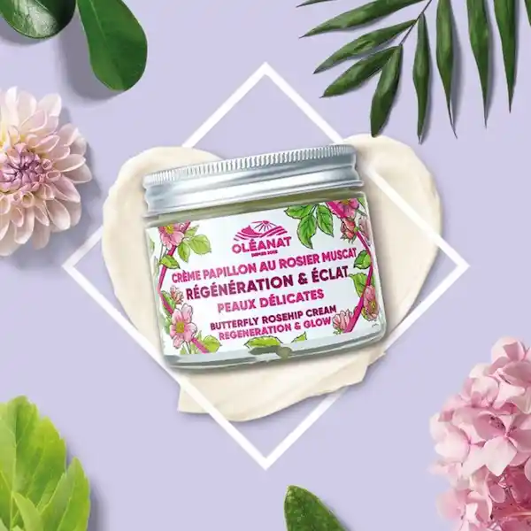 Crème Soin Papillon Bio au Rosier Muscat - Oléanat