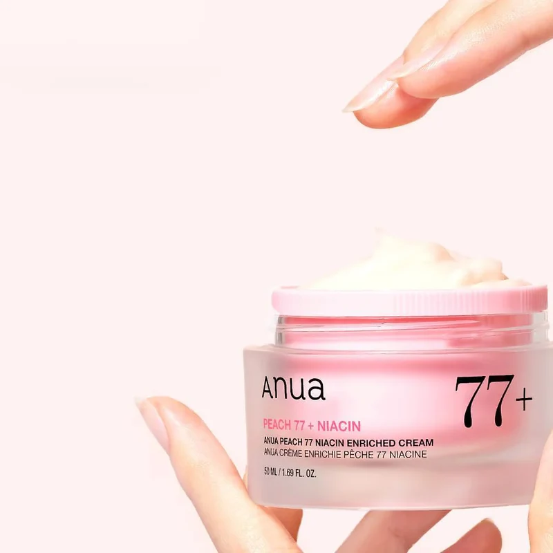 Crème hydratante 77% d'extraits de pêche