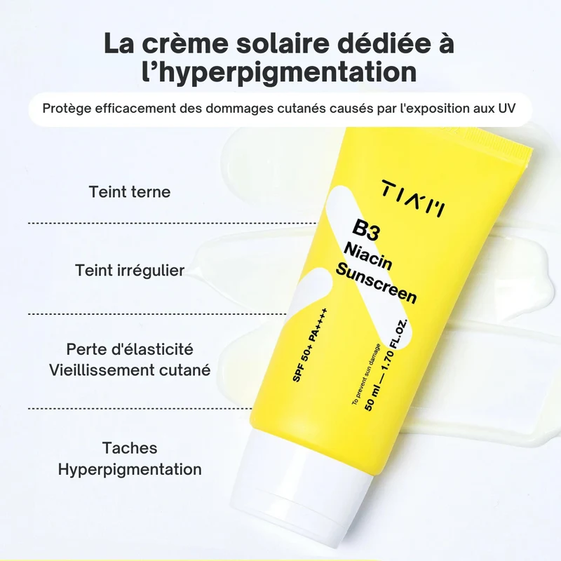 Crème solaire Niacin B3 SPF50+ PA++++