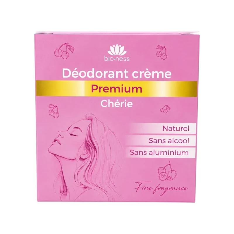 Bio-Ness Déodorant Créme Premium Chérie Naturel Sans Alcool