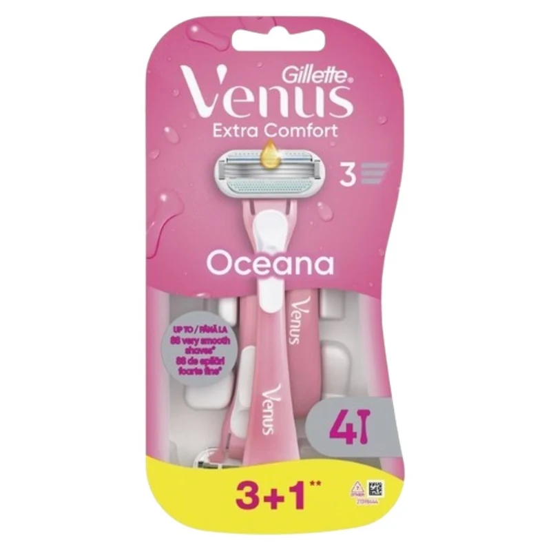 Venus Extra Comfort Oceana Maquineta De Depilar 4 Per Paquet