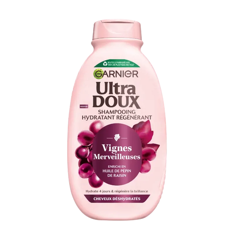 Garnier Ultra Doux Vignes Merveilleuses – Shampoing Hydratant Régénérant