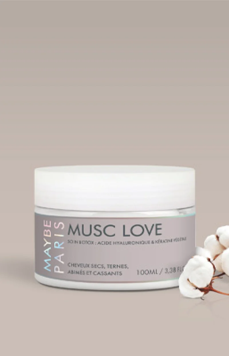 Soin botox - Musc Love - Cheveux secs, ternes & abimés - 100 ml