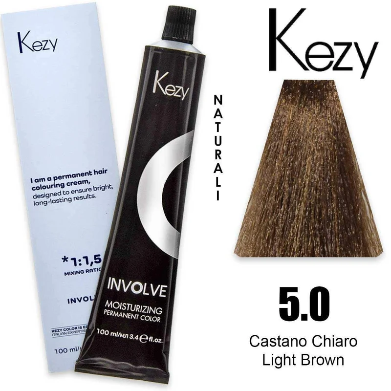 Kezy Involve Colore Castano Chiaro 5.0 100 ml — Tinta capelli