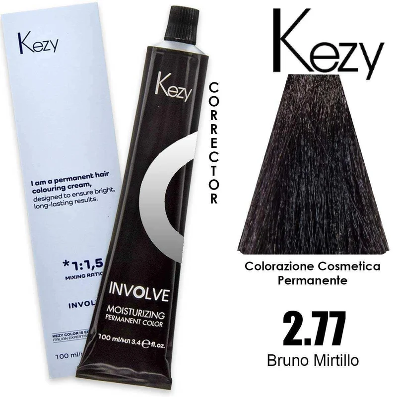 Kezy Involve Colore Bruno Mirtillo 2.77 100 ml — Tinta capelli