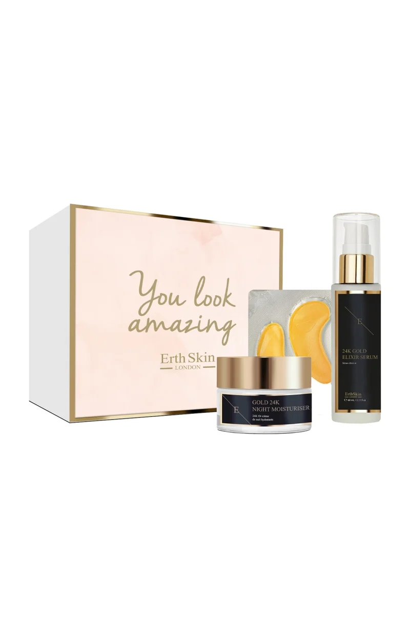 Coffret anti-âge - Or 24k & rétinol - Visage & yeux - 3 produits
