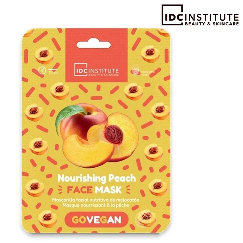 Idc Institute GoVegan Maschera viso nutriente alla pesca 23 g — Maschera viso